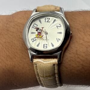 Silver & Brown Watch